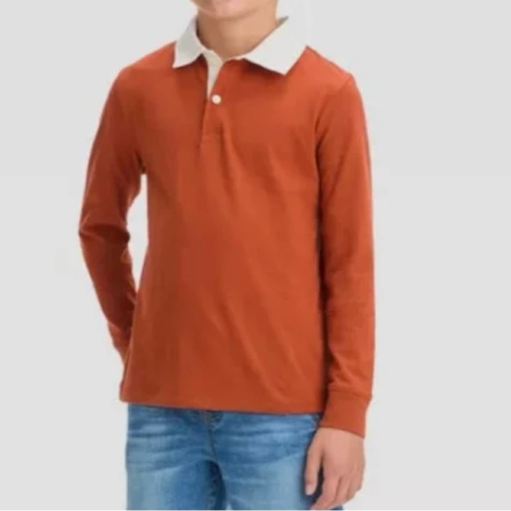 Kids long sleeve with collar Size 8 medium